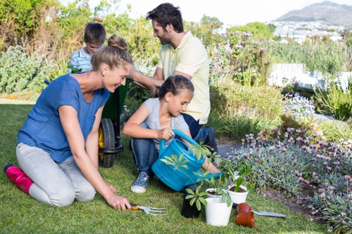 Lush green lawn cared for by Coney Hall experts